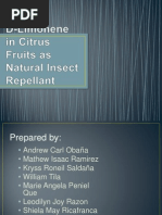 Download D-Limonene in Citrus Fruits as Natural Insect Repellant by Marie Angela Peniel Que SN186704595 doc pdf