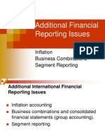 Additional Financial Reporting Issues