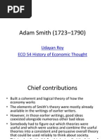 contribution Adam smith