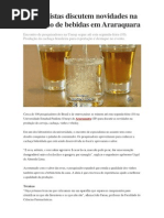 Especialistas discutem novidades na produção de bebidas em Araraquara