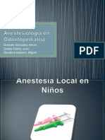 Anestesiología en Odontopediatría