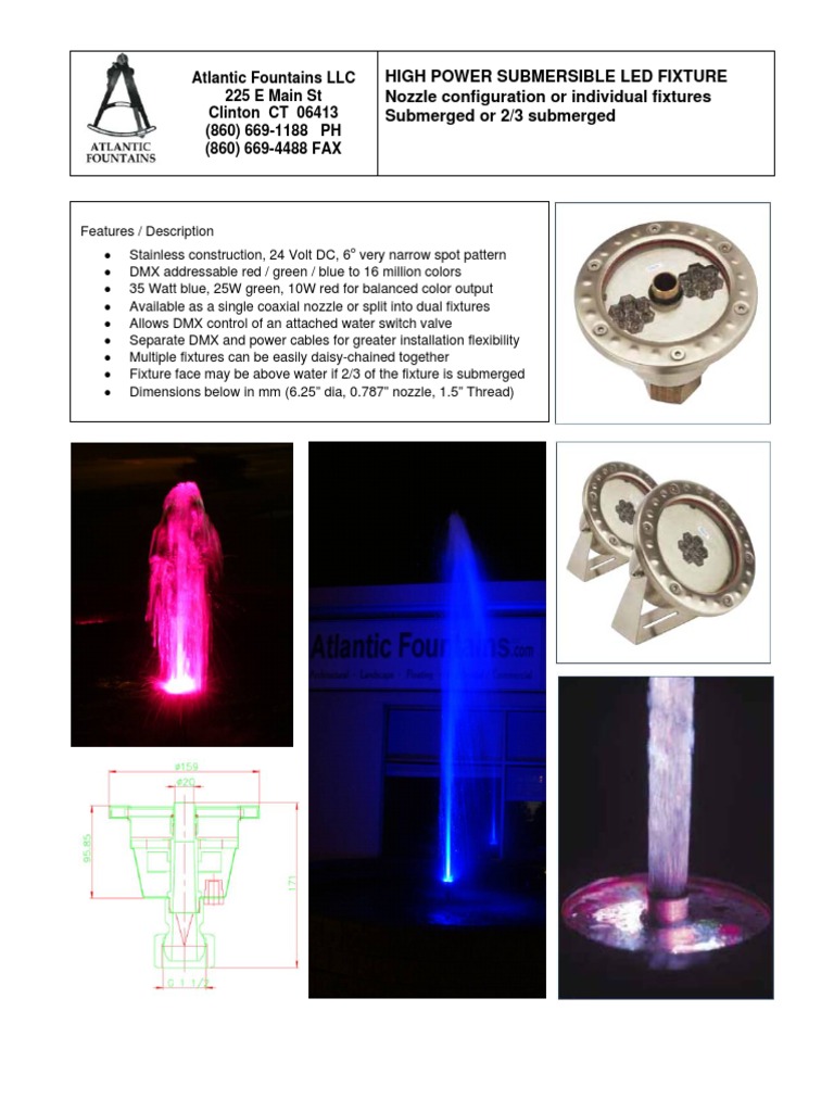 Atlantic Fountains LLC 225 E Main ST Clinton CT 06413 (860) 6691188 PH