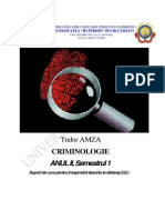Criminologie - AN II, Sem 1