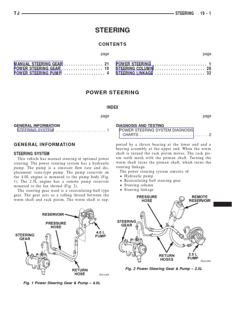 Power Steering System Overview | PDF