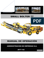 Manual de Operacion Small Bolter - Jb77-142