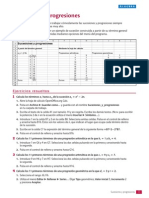 Sucesiones y progresiones en hoja de cálculo