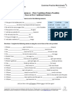 First Conditional