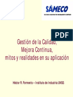 Gestión de la Calidad y Mejora Continua(14ppt)