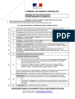 FR-Liste Des Documents Visa France