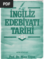 Mina Urgan - İngiliz Edebiyatı Tarihi III