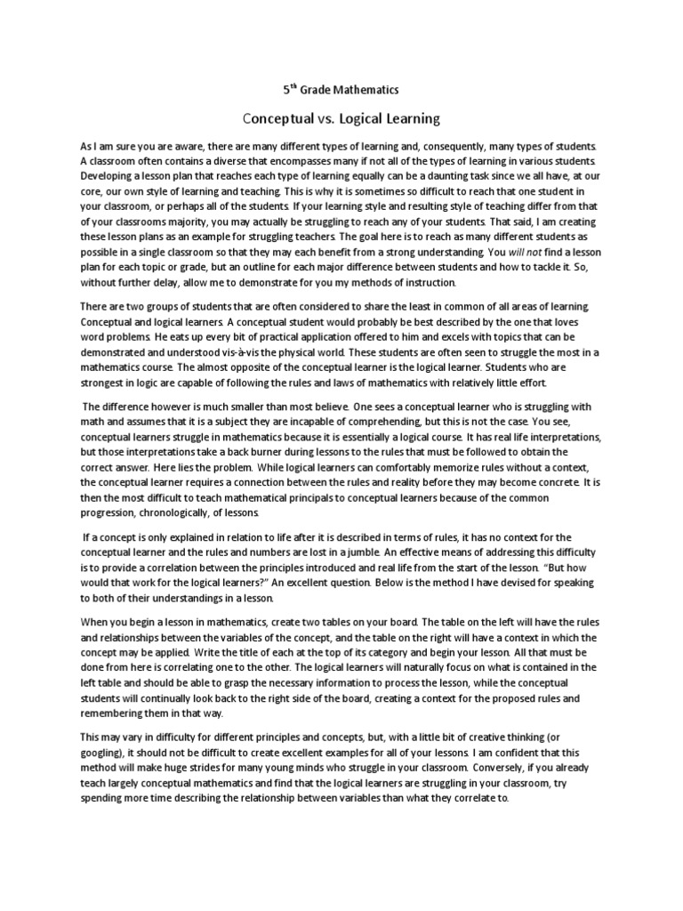 Teaching Strategies for Diverse Learners | PDF | Lesson Plan | Logic