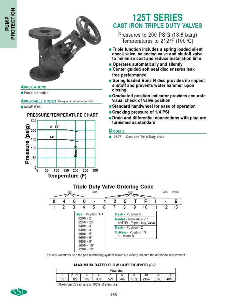 CastTriple Duty Valves Valve Pump