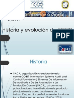 TEMA 1 HISTORIA Y EVOLUCIÓN COBIT-