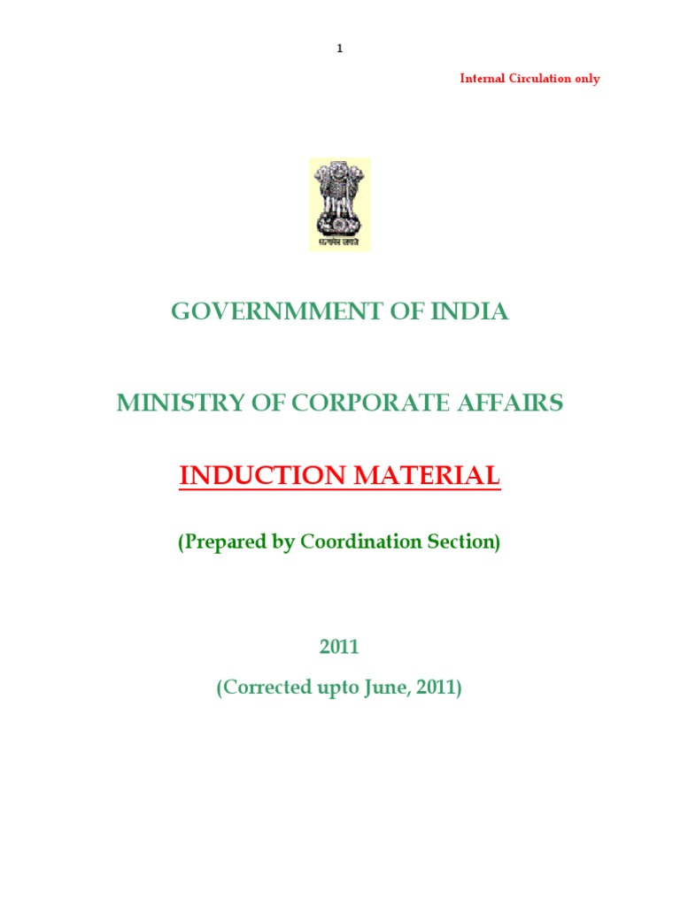 Ministry of Corporate Affair Detail With Office Address PDF