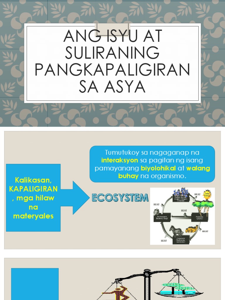 Ang Isyu at Suliraning Pangkapaligiran Sa Asya