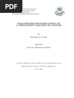 Parameters Identification of A Permanent Magnet DC Motor