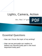 Lights Camera Action Classroom Camera Assignment