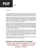 MODELO DE ARTIGO DE OPINIÃO