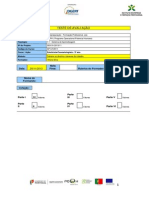 Teste de Avaliação: Data: Nota Final: Rubrica Do Formador