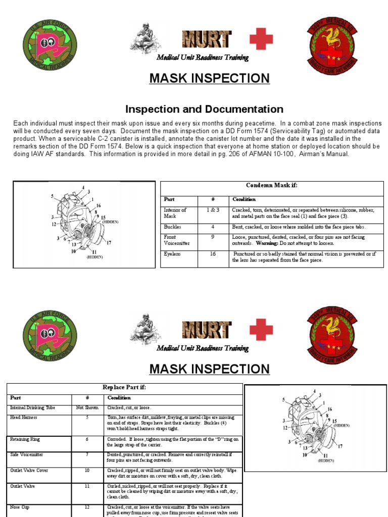 Mask Inspection Guidelines and Procedures | PDF | Equipment | Environment