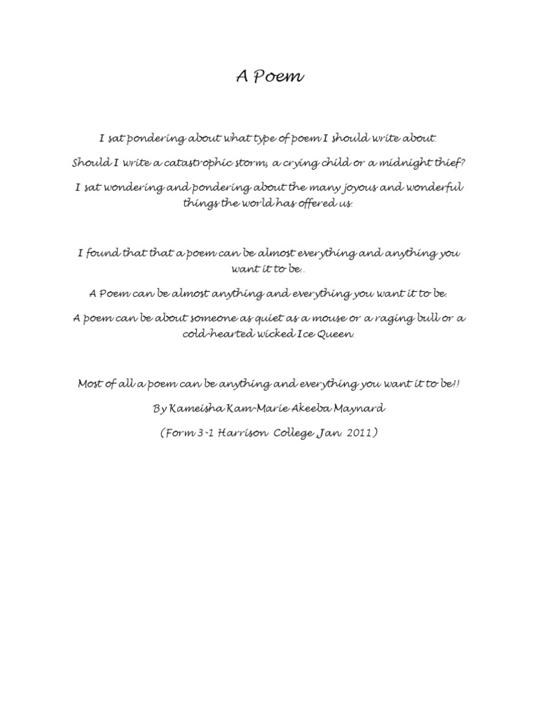 The Freedom of Poetic Expression | PDF