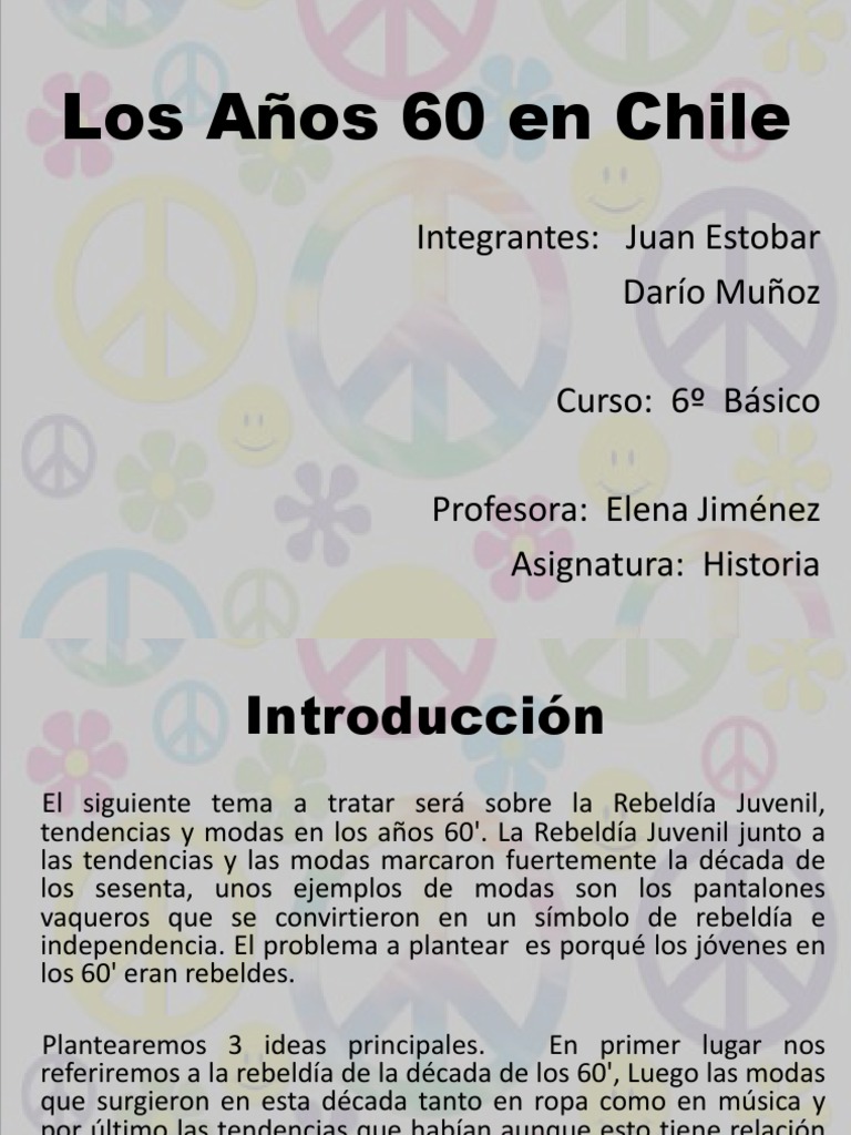 Moda y Rebeldía en los Años 60 en Chile | PDF | Moda | Pantalones