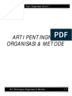 Arti Pentingnya Organisasi