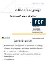Effective Use of Language: Business Communication