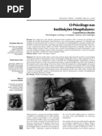 Artigo 6. O Psicólogo na Instituição Hospitalar