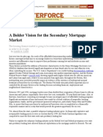 A Bolder Vision for the Secondary Mortgage Market