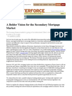 A Bolder Vision For The Secondary Mortgage Market