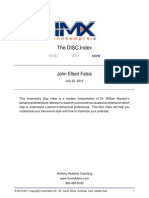 Sample Personality Report by IMX