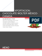 Plan de Exportacion Chocolate