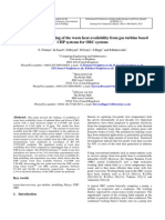 Waste Heat Availability From Gas Turbine