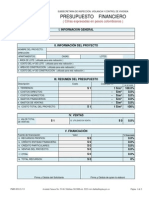 Presupuesto Financiero Permiso SDHT Rad