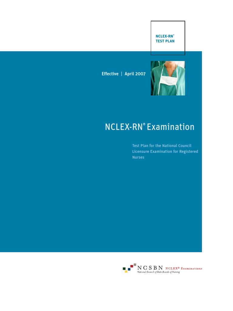 NclexRn Test Plan PDF National Council Licensure Examination