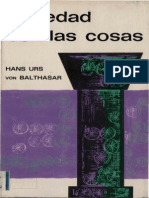Von Balthasar Hans Urs - Seriedad Con Las Cosas. Ediciones SÃ­gueme. Salamanca. 1968
