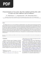 Download Characterization of Wax Esters Free Fatty Alcohols and Free Fatty Acids by Travis Kirin SN186874176 doc pdf