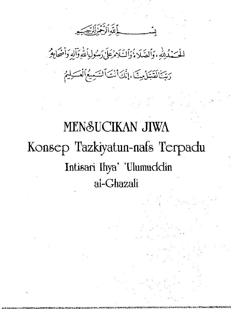 Said Hawwa Tazkiyatun Nafs Imam Al Ghazali Pdf