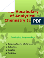 Vocabulary of Anal Chem (Cont.)