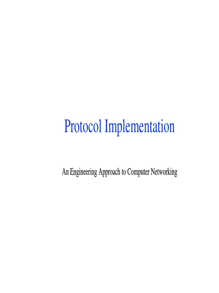 Protocol Implementation Pdf