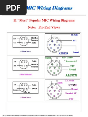 Alinco Mic Wiring Diagram - Wiring Diagram Networks