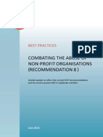 Best Practices: Combating The Abuse of Non-Profit Organisations (Recommendation 8)