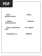 Download Business Communication by lenoy_kurien SN18688889 doc pdf