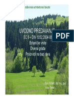 1 Uvodno Predavanje - Botanicke Vrste, Gradja I Proizvodi