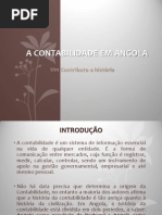 A contabilidade em Angola, Um contributo a história