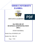 BBA124 Business Law Module