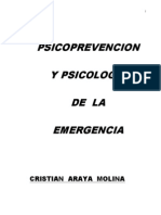 Libro Psicologia de La Emergencia Cristian Araya