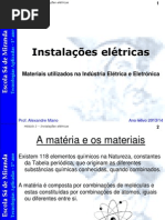 Materiais Utilizados Na Indústria Elétrica e Eletrónica