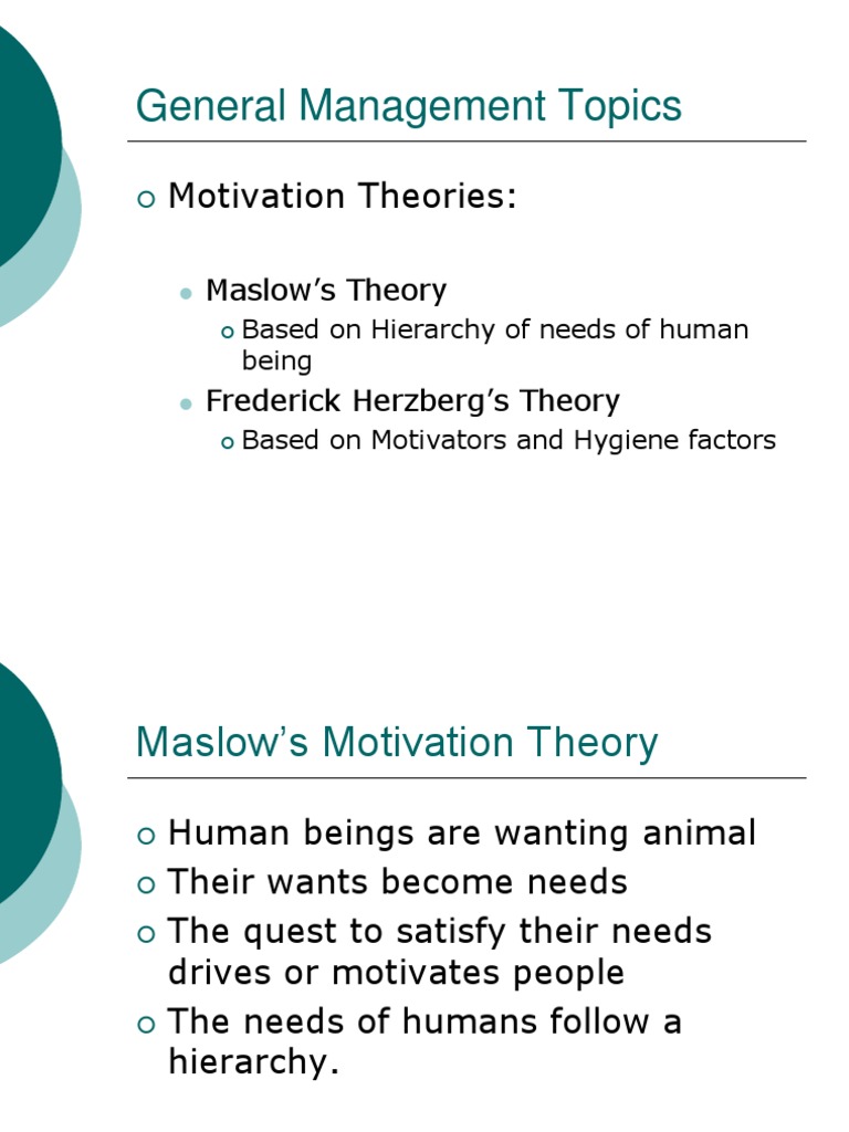 Key Concepts in General Management | PDF | Motivation | Motivational
